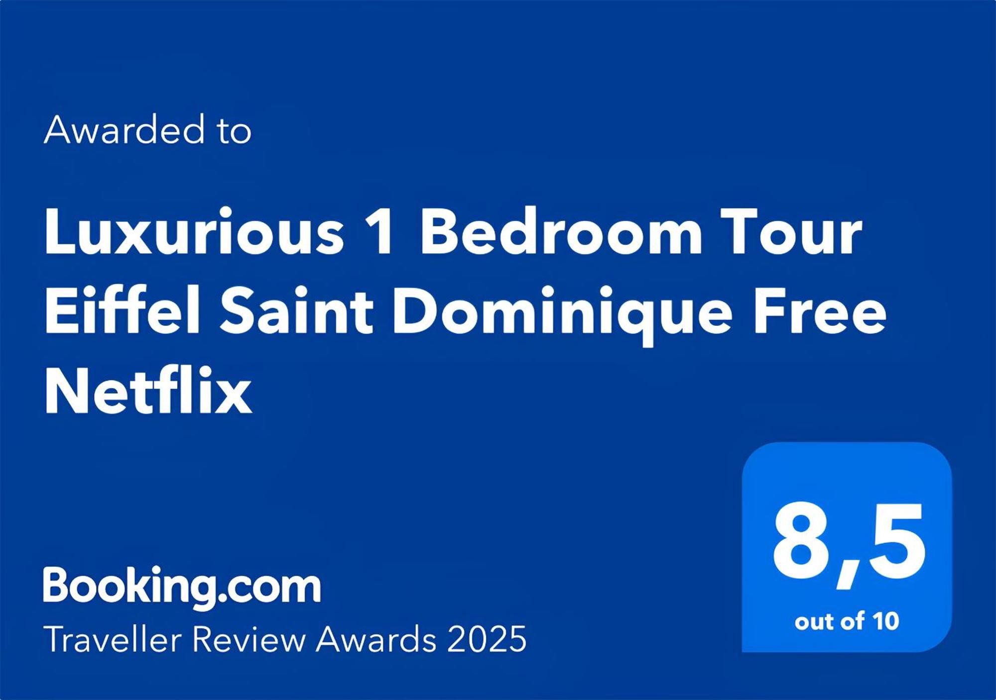 Luxurious 1 Bedroom Tour Eiffel Saint Dominique Free Netflix Paris Exterior photo